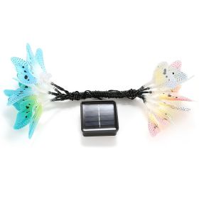 2 Pack Solar String Lights 12.48Ft 12 LEDs Butterfly Lights IP44 Waterproof Multi-Color Lights