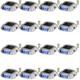 VEVOR Driveway Lights 16-Pack, Solar Driveway Lights with Switch Button, Solar Deck Lights Waterproof