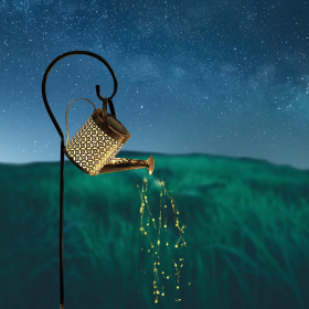 Watering Can with Garden Lights, Solar Waterfall Outdoor Decorative Lights