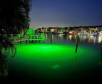 Green MegaWatt Underwater LED Lighting System (Option: (80 foot power cord))